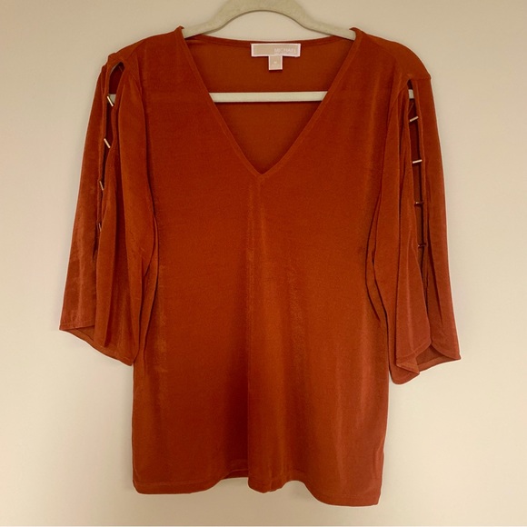 Michael Kors Orange Blouse - Picture 1 of 6
